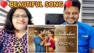 Neelambari lyrical video song Reaction  Ram Charan Pooja Hegde  Acharya songs  neelambari [upl. by Langan798]