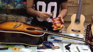 HOW TO CHANGE YOUR ACOUSTIC GUITAR STRING in BANGLA [upl. by Verada]