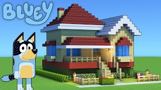 Minecraft Tutorial How To Make Blueys House The Heeler House quotBlueyquot [upl. by Kirt7]