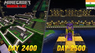 I Survived 100 Days in Jungle Only World in Minecraft Hardcorehindi  Minecraft 2500 days [upl. by Aritak]