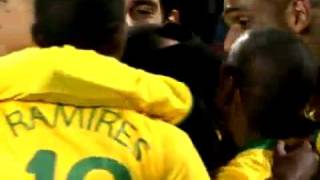 Brasil 1 x 0 Àfrica do Sul  Copa das Confederações 2009 Semifinal  Gol Daniel Alves [upl. by Raseta]