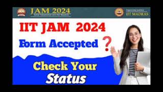 IIT Jam 2025 application status for under scrutiny showing in English any problem rejected jam [upl. by Nolyat15]