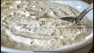 Simple Horseradish Cream Sauce Recipe [upl. by Avlis]