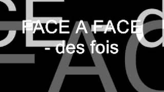 FACE A FACE des fois ZOUK 2002 [upl. by Jorgenson700]