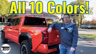 All 2024 Toyota Tacoma Colors  See All 10 in Action [upl. by Ohcirej]