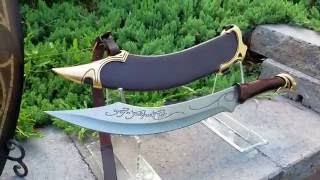 United Cutlery Lord of the Rings Elven Knife of Strider Prop Replica [upl. by Xet]