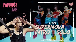 Poptopia Lab AESPA Supernova’  Intro Armageddon  Solos MV Reaction [upl. by Araem]