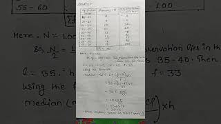 Statistics cbse class10 ncert maths exercise 143 QUE No 3 sol ✍️📖👍 [upl. by Christal]