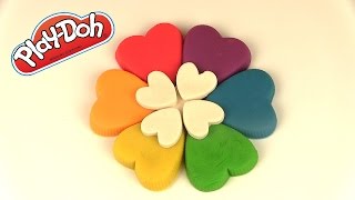 Pâte à modeler Play Doh Fleur Arc en ciel Play Doh Rainbow Flower [upl. by Ellehcsar308]