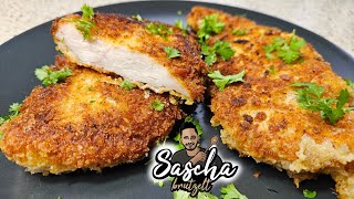 DIE zartesten Hähnchenschnitzel  Sascha brutzelt [upl. by Kelam547]