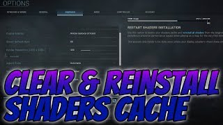 How To Clear amp Reinstall Shaders Cache In Call Of Duty Modern Warfare Tutorial  FIX COD Issues [upl. by Eada]