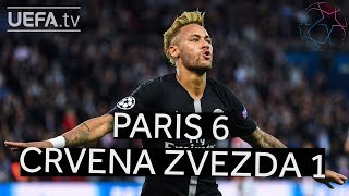 PARIS 61 CRVENA ZVEZDA UCL HIGHLIGHTS [upl. by Callida]