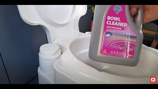 Thetford porta potti 365 blue for poo pink for stink [upl. by Gavrila]