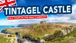 TINTAGEL CASTLE CORNWALL  Full tour of the real King Arthurs Camelot in 4K [upl. by Bernete]