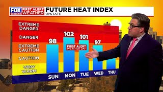 Heat continues to build prompting First Alert Weather Days Monday amp Tuesday [upl. by Eetsirhc703]