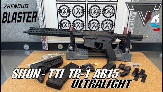 NEW SJ Sijun TTI TR1 AR15 TOY Gel Ball Blaster  John Wick Style  Metal Gears  Blowback [upl. by Ellett]