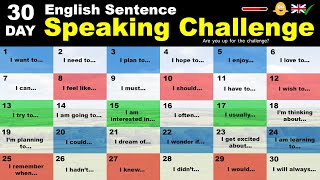 The 30Day English Sentence Speaking Challenge [upl. by Allemac338]