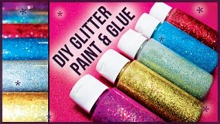 DIY Glitter Glue Paint  How to Make Easy  Cheap [upl. by Aisul652]