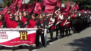 Haverford High School Band Marches in Haverford Township Day Parade [upl. by Eldred]