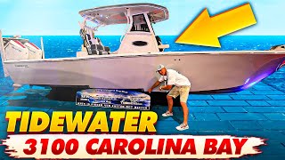 The Worlds LARGEST Bay Boat AllNew 3100 Carolina Bay by Tidewater Review  Pricing [upl. by Bakeman225]