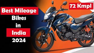 Top 10 Best Mileage Bikes in India 2024  mileagebike [upl. by Netsriik666]