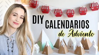 CALENDARIOS DE ADVIENTO CREATIVOS DIY  Plantillas gratis [upl. by Peppard286]