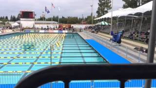 CIF swimming and diving championships Swimmers getting ready for prelims at first state meet [upl. by Sloan915]