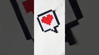 Pixel art ❤️‍🔥 pixelart art creative diy like share subscribe shorts ytshorts viralshorts [upl. by Htez475]