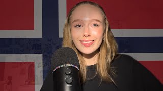 ASMR in norwegianpå norsk  teaching you norwegian pt 2 🇳🇴 [upl. by Gnemgnok]