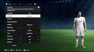 Jude Bellingham FIFA 24 pro clubs look alike tutorial  EA SPORT FC 24  Real Madrid  SUPERSTAR [upl. by Eyr]