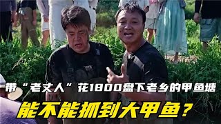 带“老丈人”花1800盘下老乡的甲鱼塘，能不能抓到大甲鱼？ [upl. by Banks]