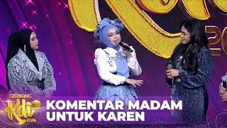 Kritik dan Saran Dari Madam Iyeth Untuk KAREN  KONTES KDI 2024 [upl. by Olocin864]