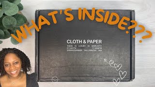 Unboxing my CLOTH AND PAPER September Intentions box [upl. by Htesil]