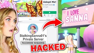 I HACKED Into My STALKERS PRIVATE SERVER In Adopt Me Roblox [upl. by Careaga]