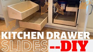 DIY Kitchen Drawers  Slides [upl. by Greyson]