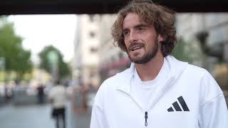 Stefanos Tsitsipas Laver Cup 2024 arrival [upl. by Mines]