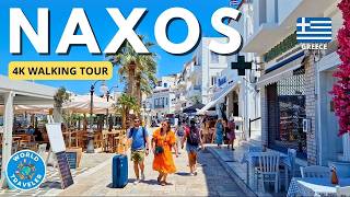 Naxos Greece 4K Walking Tour Discover the Magic of the Cyclades 🇬🇷 [upl. by Simdars]