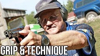 How to shoot a Pistol with world champion shooter Jerry Miculek [upl. by Aneral]