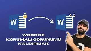 Wordde Korumalı Görünüm Nasıl Kaldırılır [upl. by Alano593]