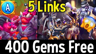 Monster Legends New Era Gangsters  400 Gems Free  5 Links  Evaris il Obscuro Conjuring Pandalf [upl. by Enuahs]