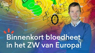 LIVE Extreme hitte bouwt zich op boven het ZW van Europa [upl. by Gabrielle]