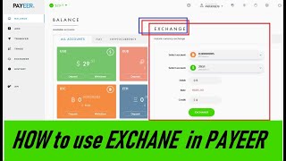 HOW TO EXCHANGE IN PAYEER OR TRANSFER BTC From payeer [upl. by Gamin60]