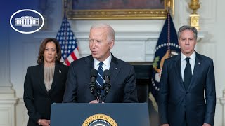 President Biden delivers remarks on the terrorist attacks in Israel [upl. by Bopp491]