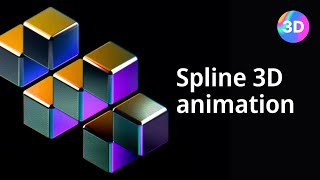 Threads Cube animation With 3D Spline [upl. by Latoyia424]