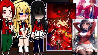 Classroom of the elite React to Ayanokoji Kiyotaka  Season 3  Gacha React  Part 4 [upl. by Ecirahs328]