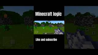 Minecraft tree logic minecraft gaming memes minecraftmemes vaira shorts [upl. by Jabe87]