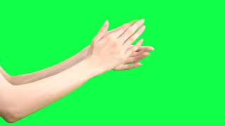 Green Screen Clapping  No sound  Free Download [upl. by Wootten]