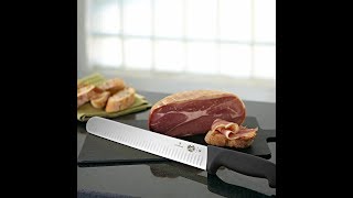 Review Victorinox 12 Inch Fibrox Pro Slicing Knife with Granton Blade [upl. by Tehc]