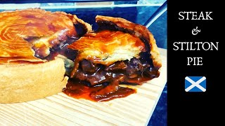 Steak amp Stilton Pie  Easy Classic recipe [upl. by Annavaj]