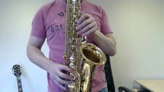 Saxophone lesson on F sharp and the G major Scale Saxophone Lesson BC206 [upl. by Ttekcirc]